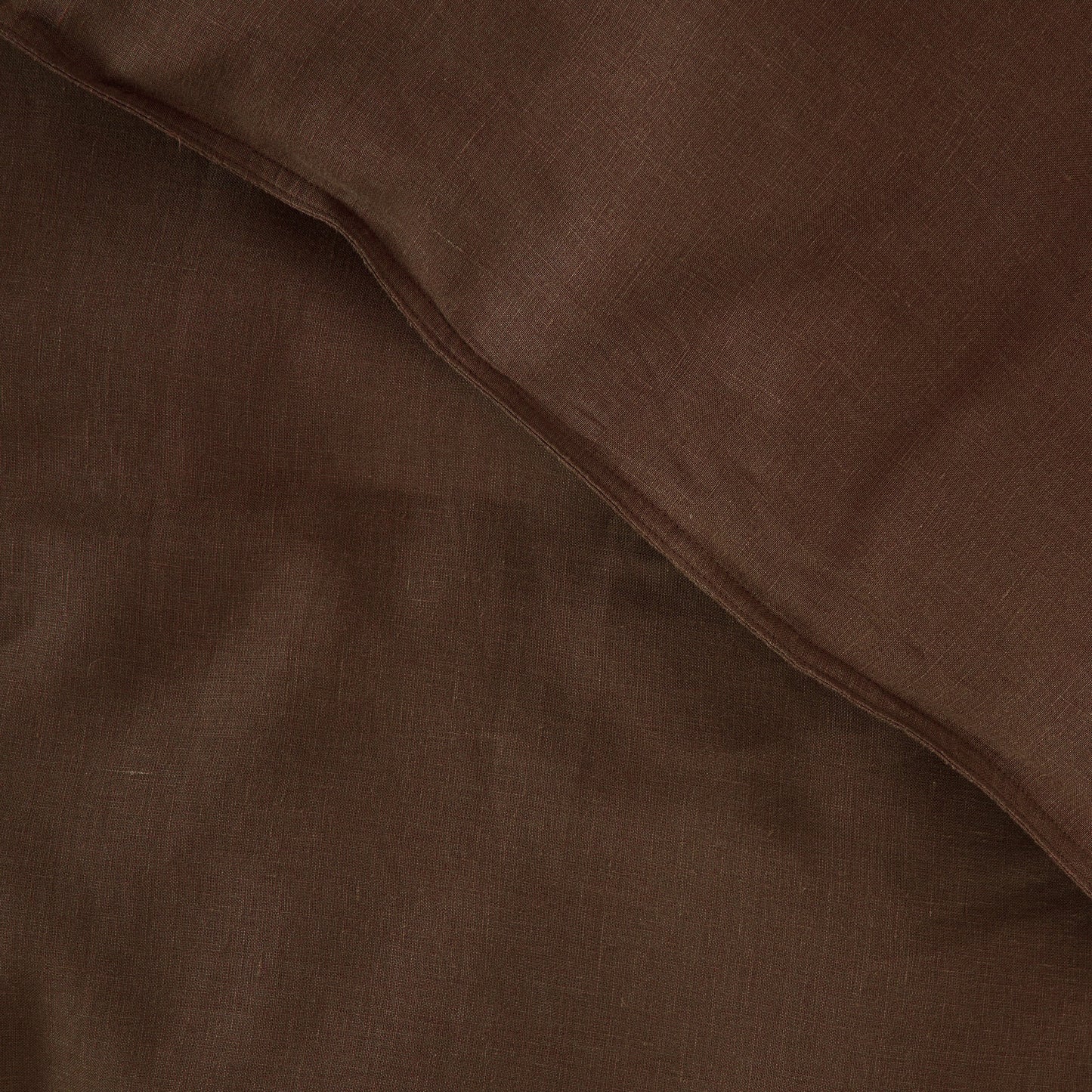 Linen duvet cover chocolate