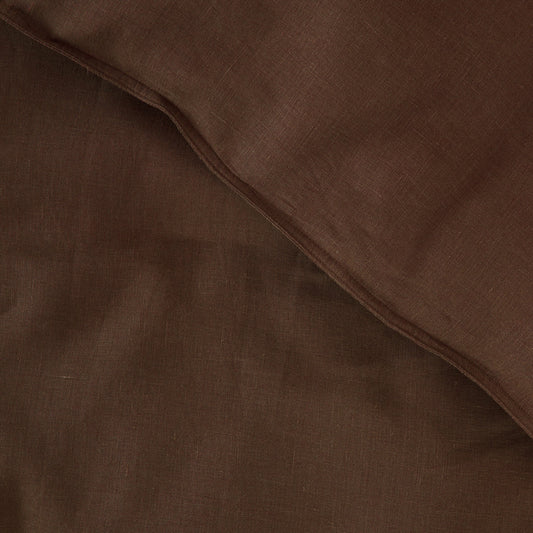 Linen duvet cover chocolate