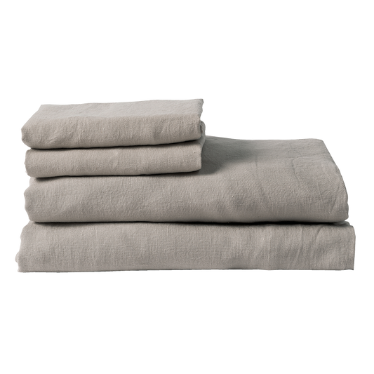 Linen flat sheet puddle
