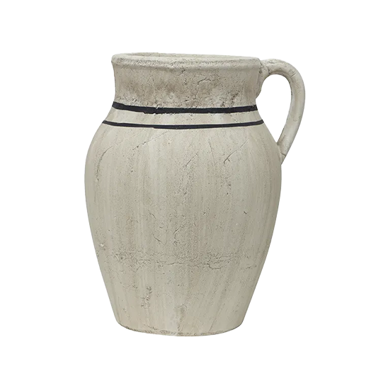 Lisbon large rustic terracotta jug 28cm