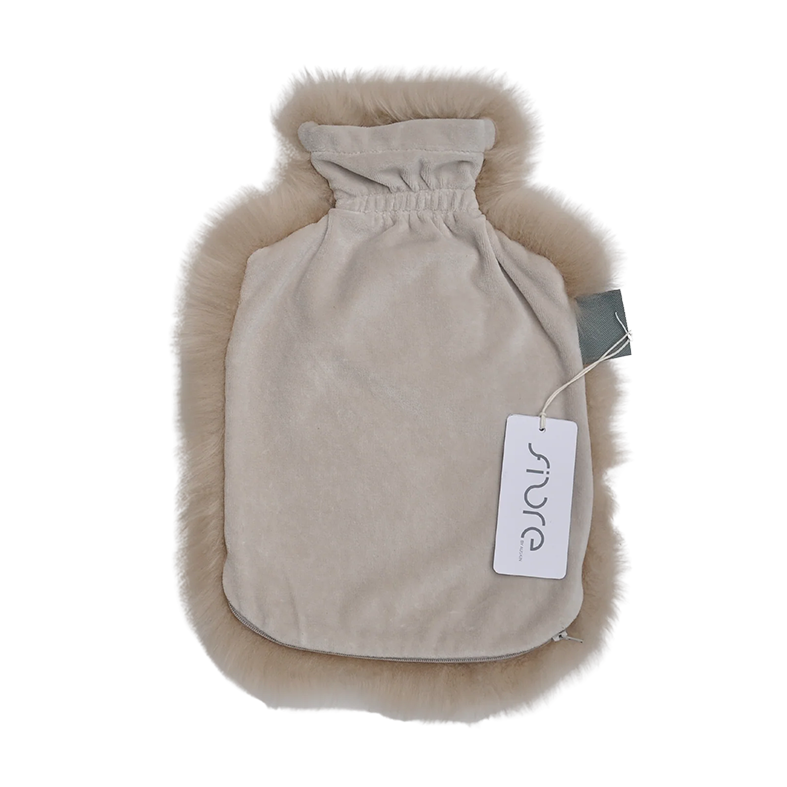 NZ long wool hot water bottle cover nappa green with envy nz