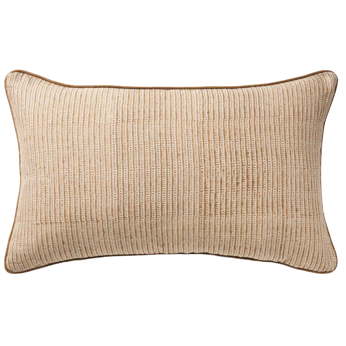 Lottie reversible linen cushion cover bronze 65 x 40cm