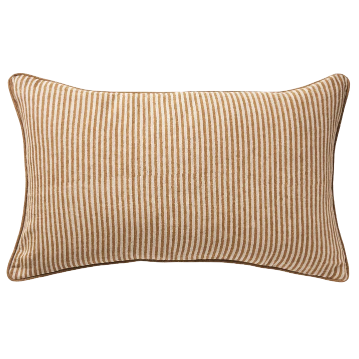 Lottie reversible linen cushion cover bronze 65 x 40cm