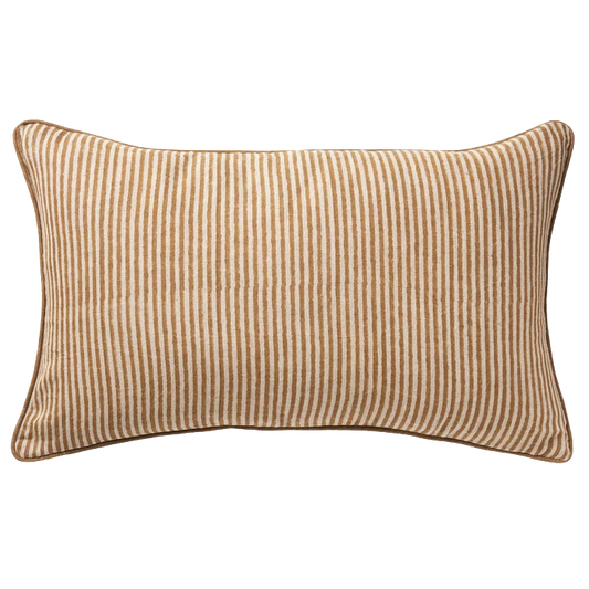 Lottie linen rectangle cushion cover bronze 65 x 40cm