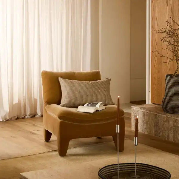 Lottie reversible linen cushion cover bronze 65 x 40cm