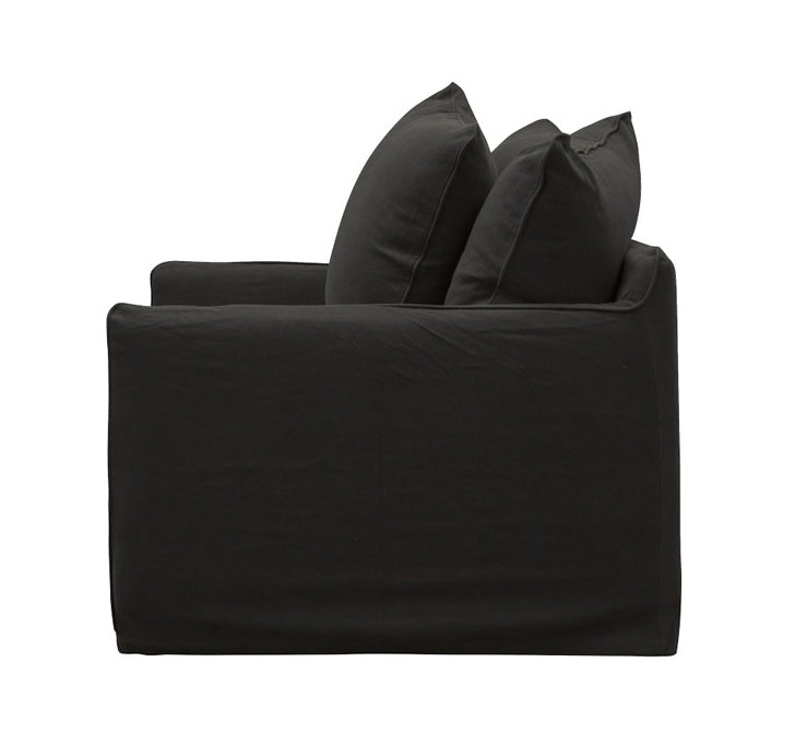 Lotus slip cover armchair charcoal