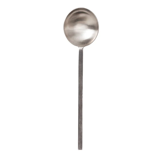 Stainless steel serving spoon black/silver 28cm long