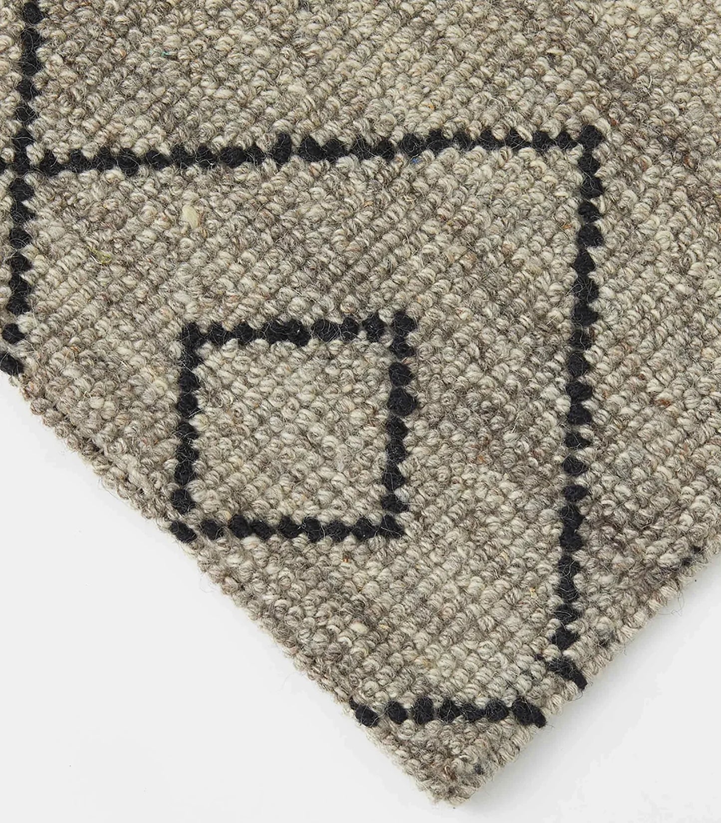 Weave Makalu wool cotton rug basalt 200 x 300cm