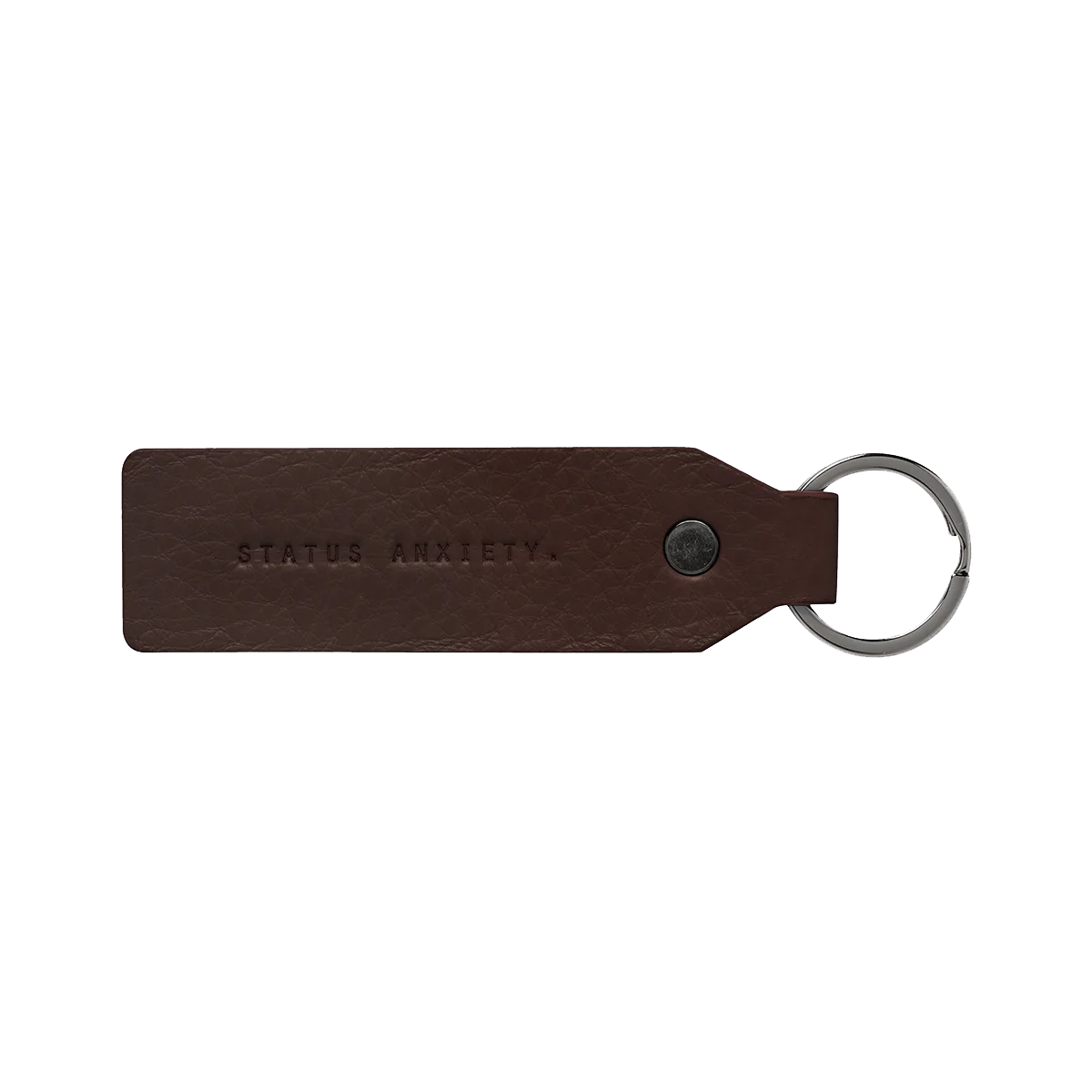 Make your move leather keyring chocolate