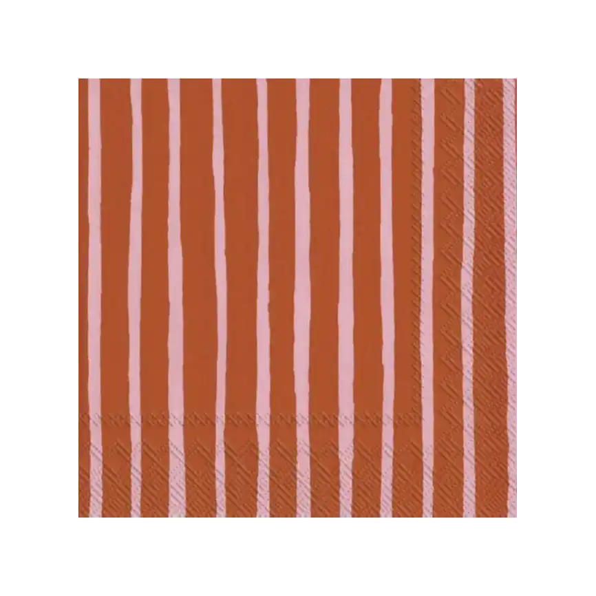 Marimekko piccolo paper napkins set of 20 pink orange