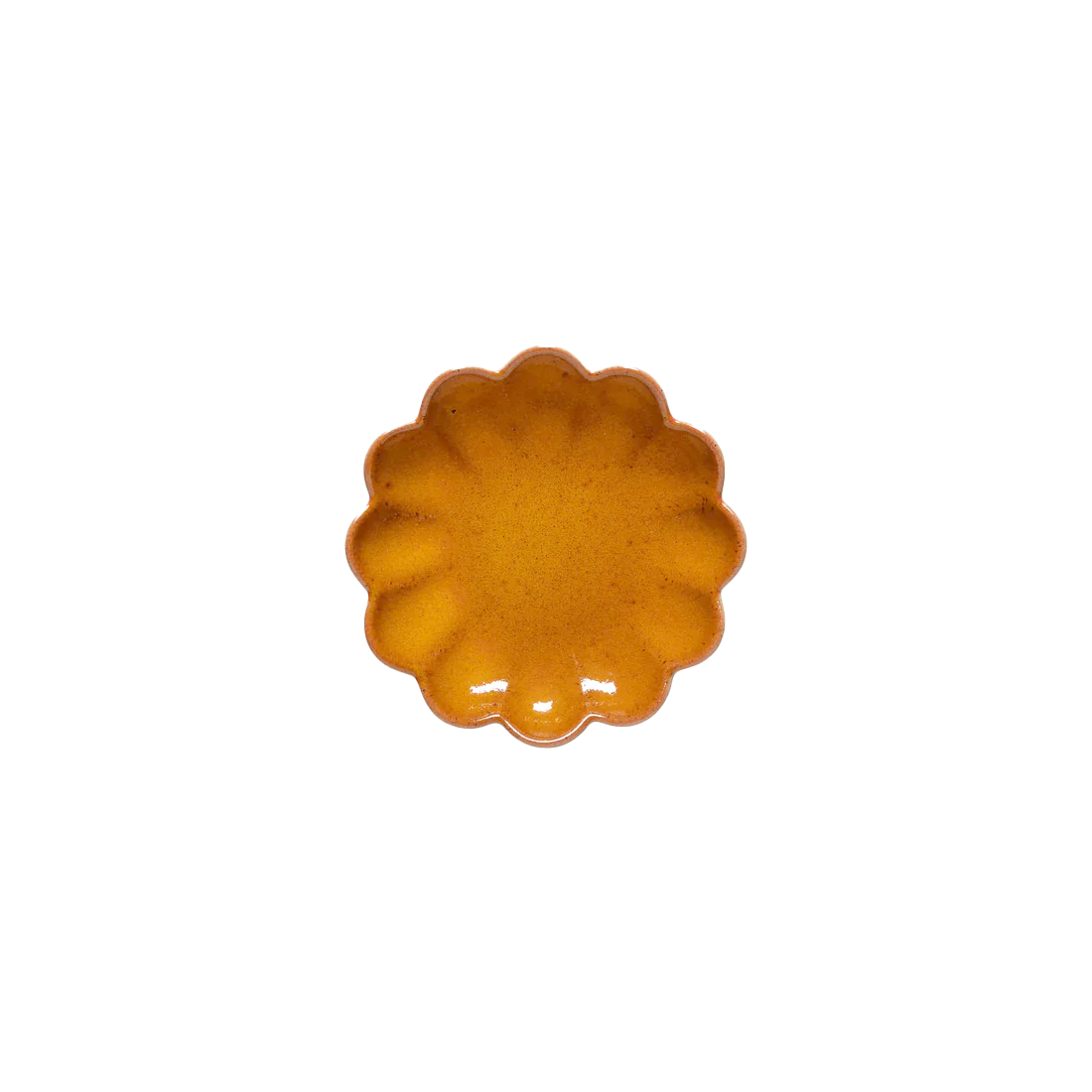 Marrakesh scalloped dish cumin 13cm