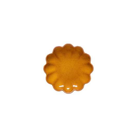 Marrakesh scalloped dish cumin 13cm