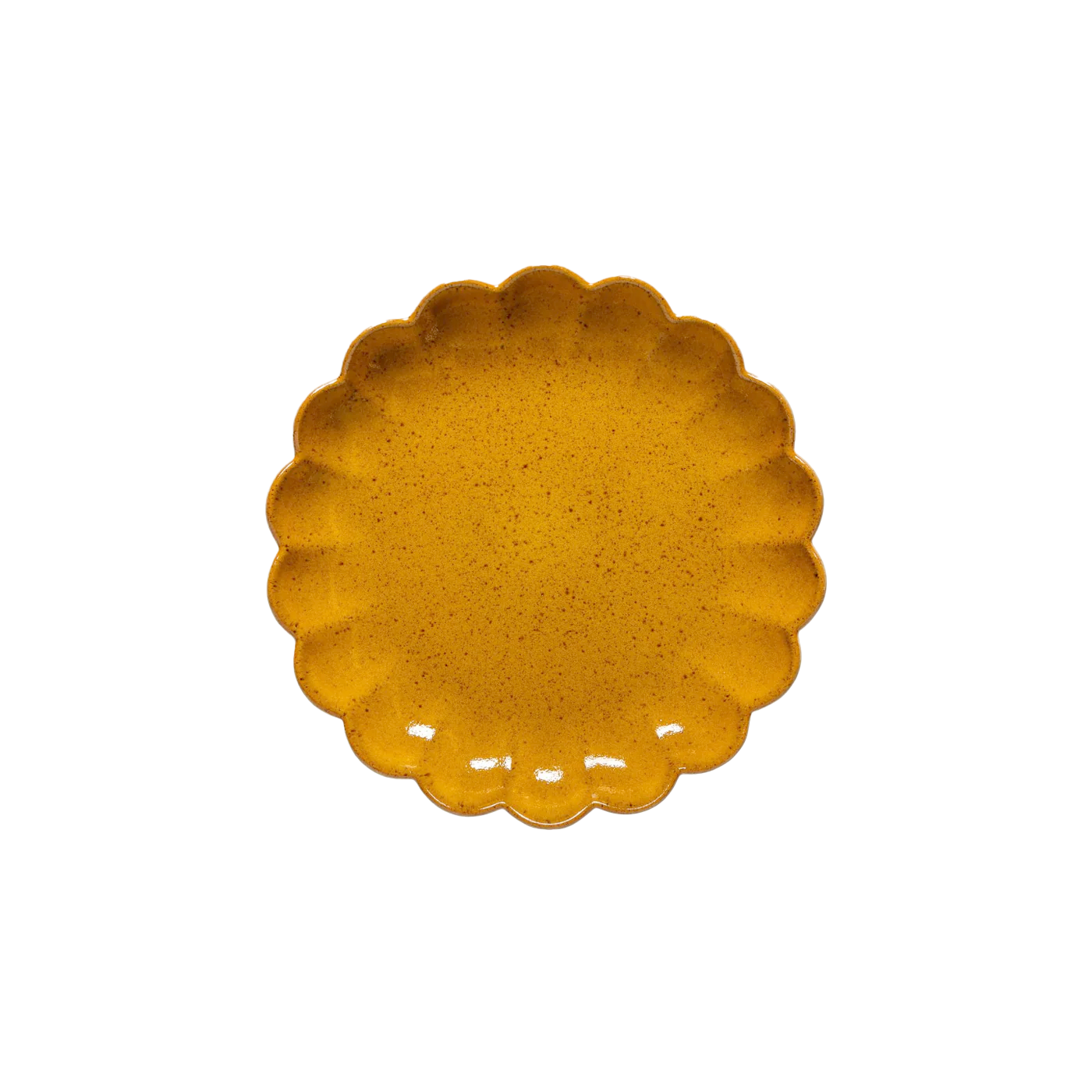 Marrakesh scalloped dish cumin 22cm