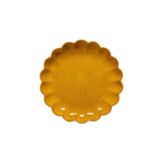 Marrakesh scalloped dish cumin 22cm