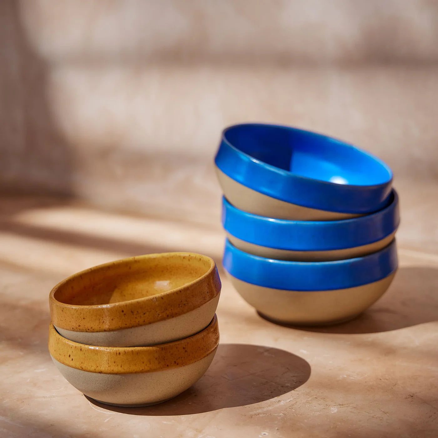 Marrakesh stoneware dip bowl cumin 10cm