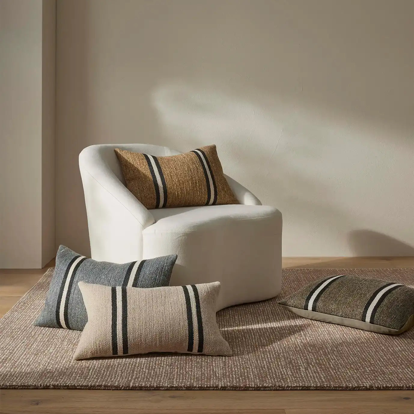 Mila textured cushion cover 40 x 60cm oyster