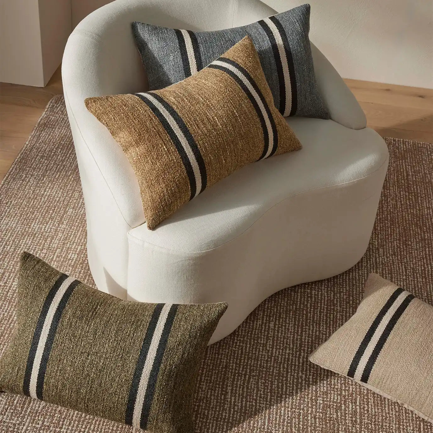 Mila textured cushion cover 40 x 60cm desert