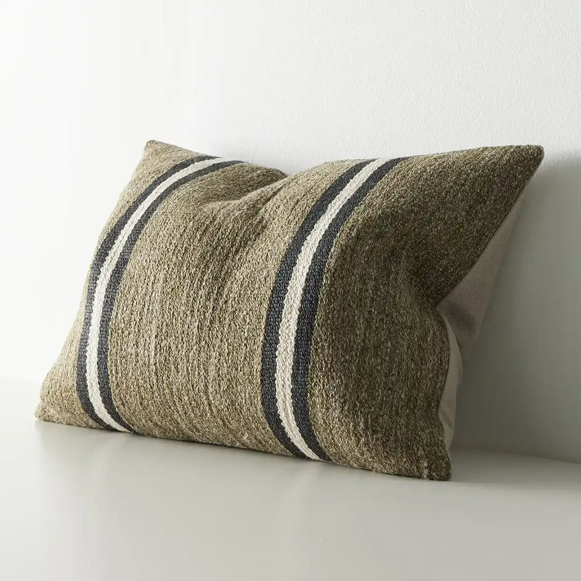 Mila textured cushion cover 40 x 60cm forest