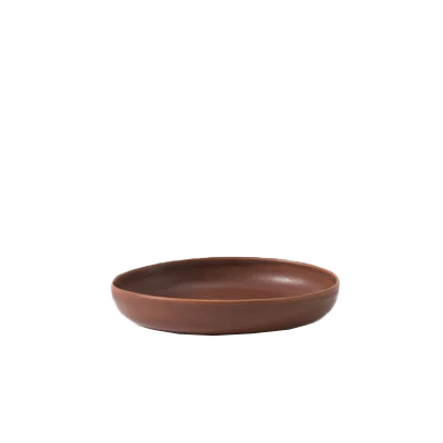 Milu ceramic serving bowl eggplant 21 x 3.5cm