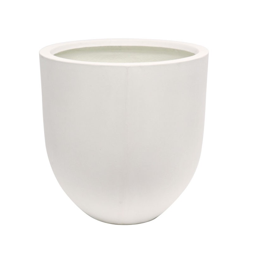 Mohaka large concrete planter white