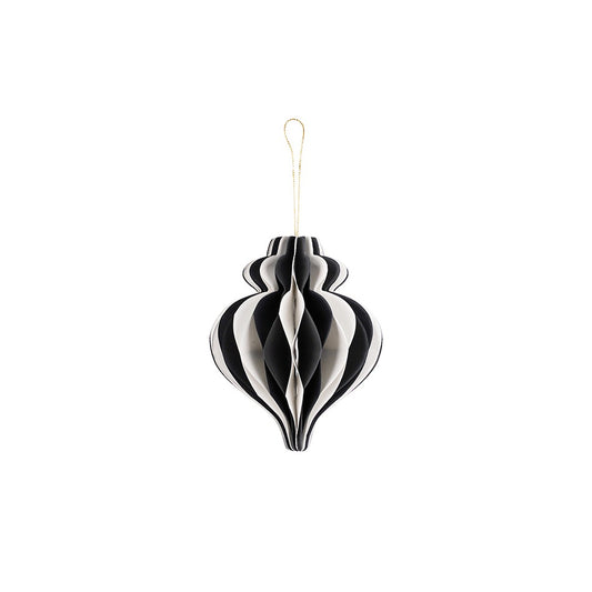 Monochrome hanging paper decoration 10cm