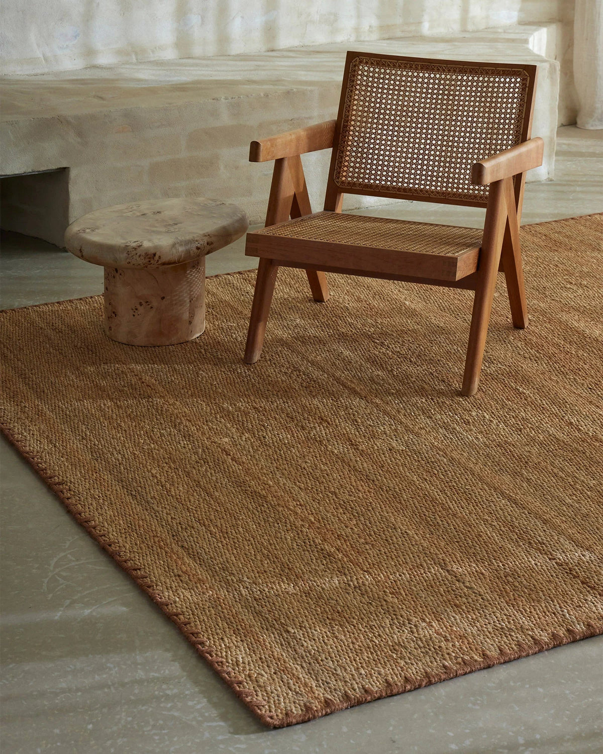 Monroe jute rug biscuit