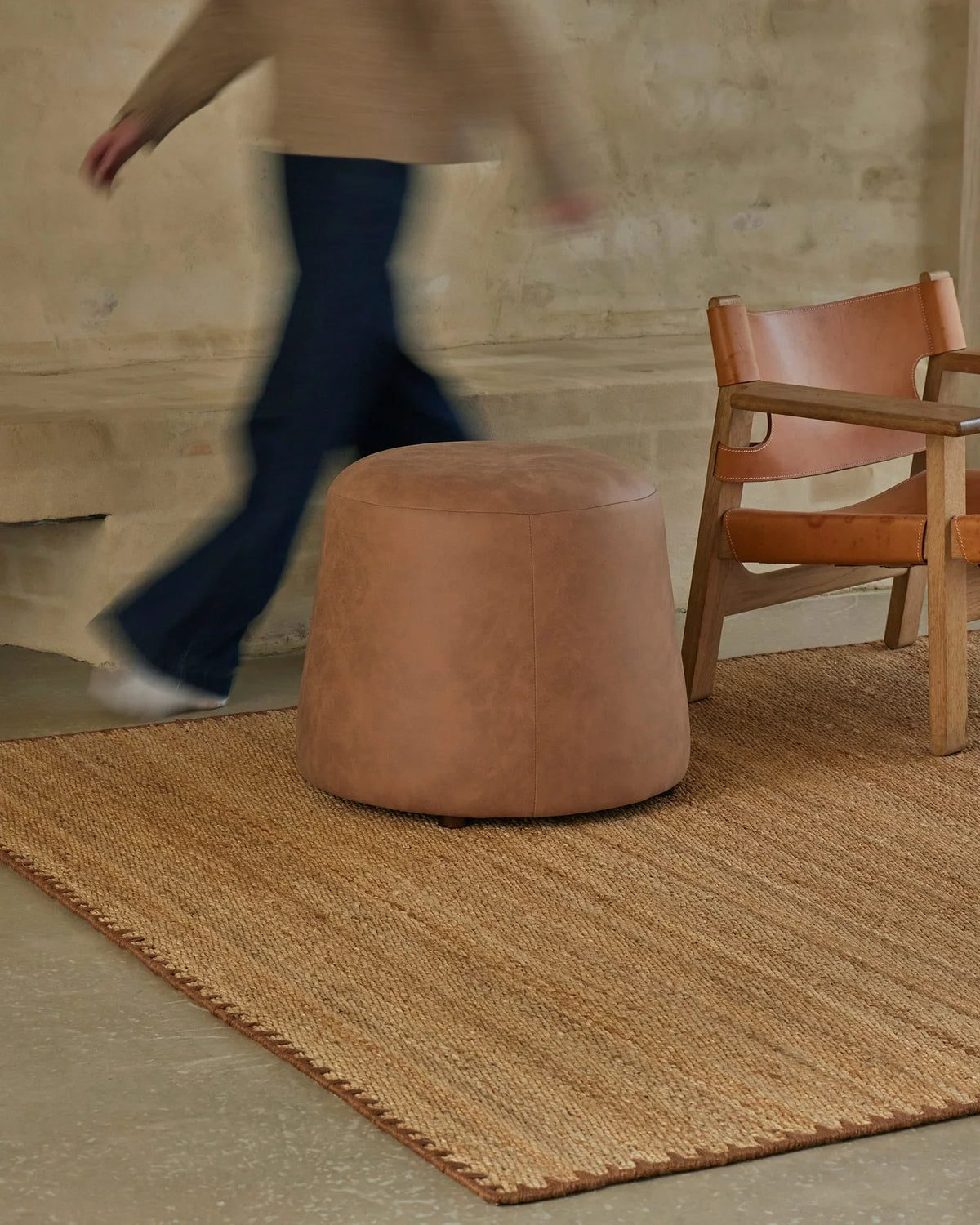 Monroe jute rug biscuit