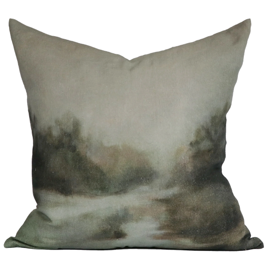 Morning light linen cushion cover 50cm