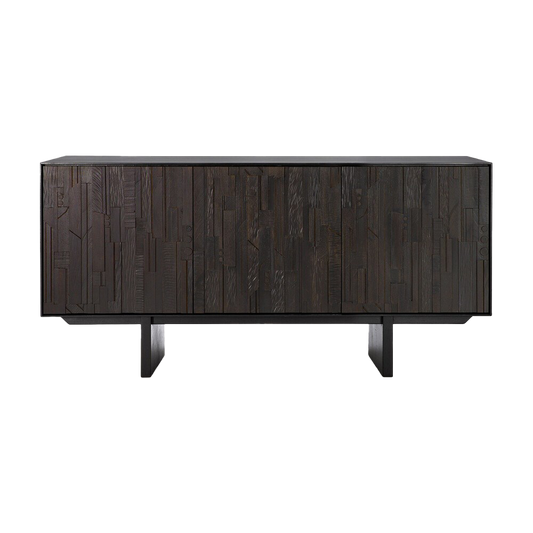 Mosaic teak 3-door sideboard 170cm