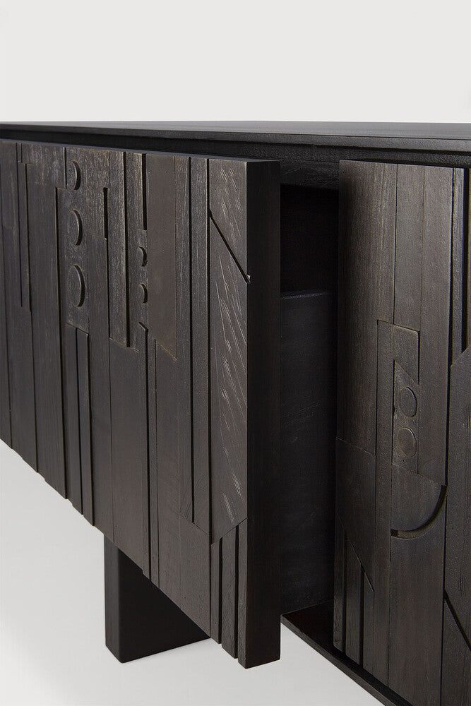 Mosaic teak entertainment unit 162cm