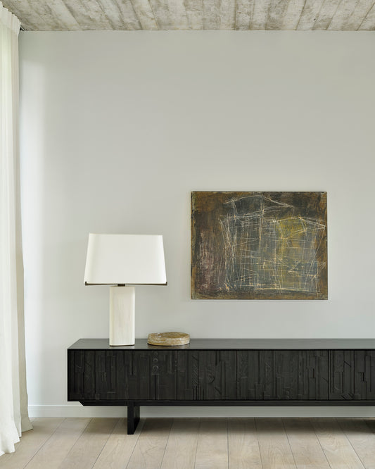 Mosaic teak entertainment unit 162cm