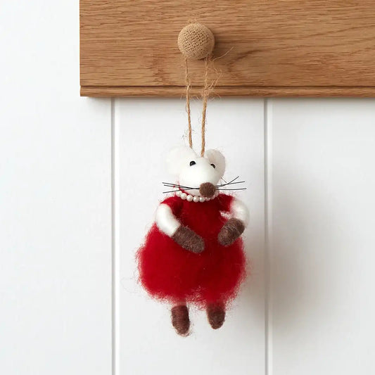 Mrs mouse hanging decoration
