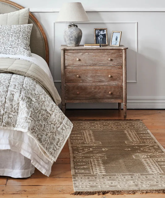 Mundara wool rug olive 180 x 80cm