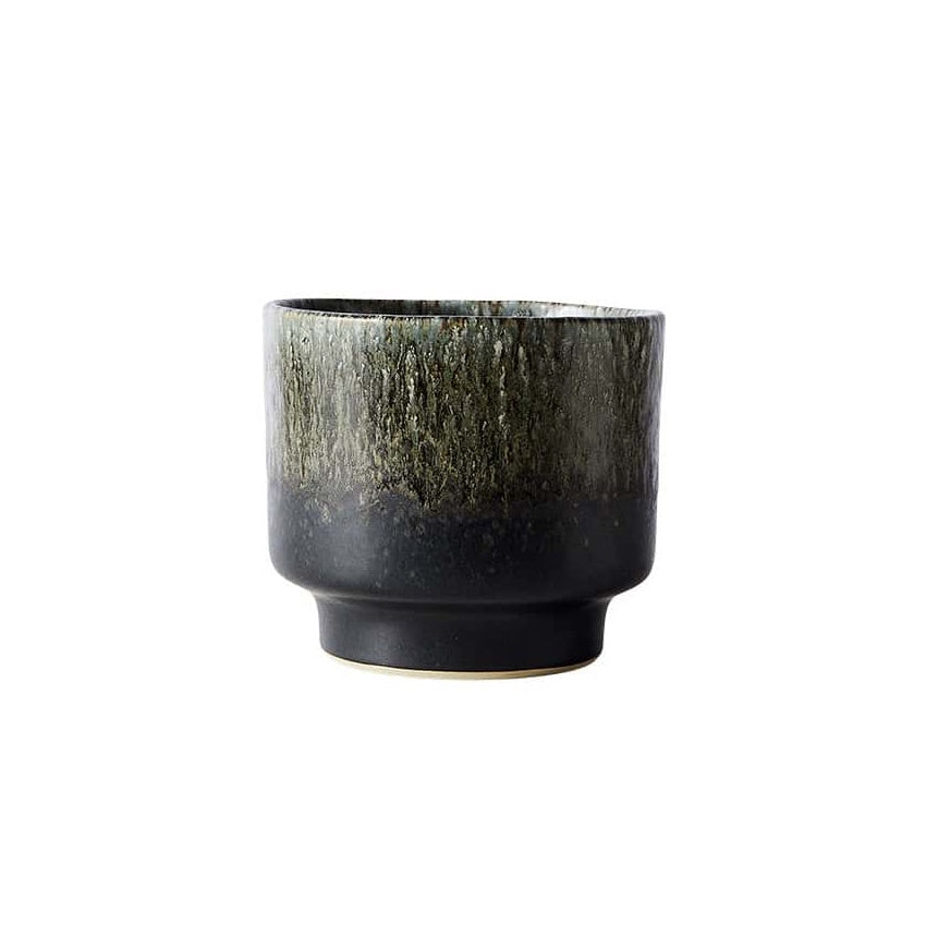 Muubs Lago stoneware pot forest green 16cm