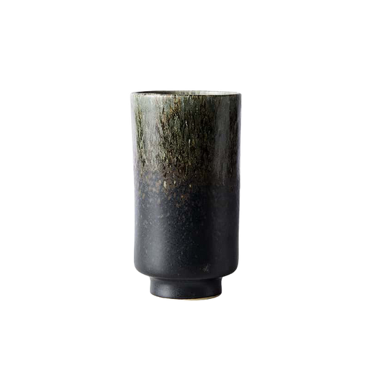 Muubs Lago stoneware vase forest green 18cm