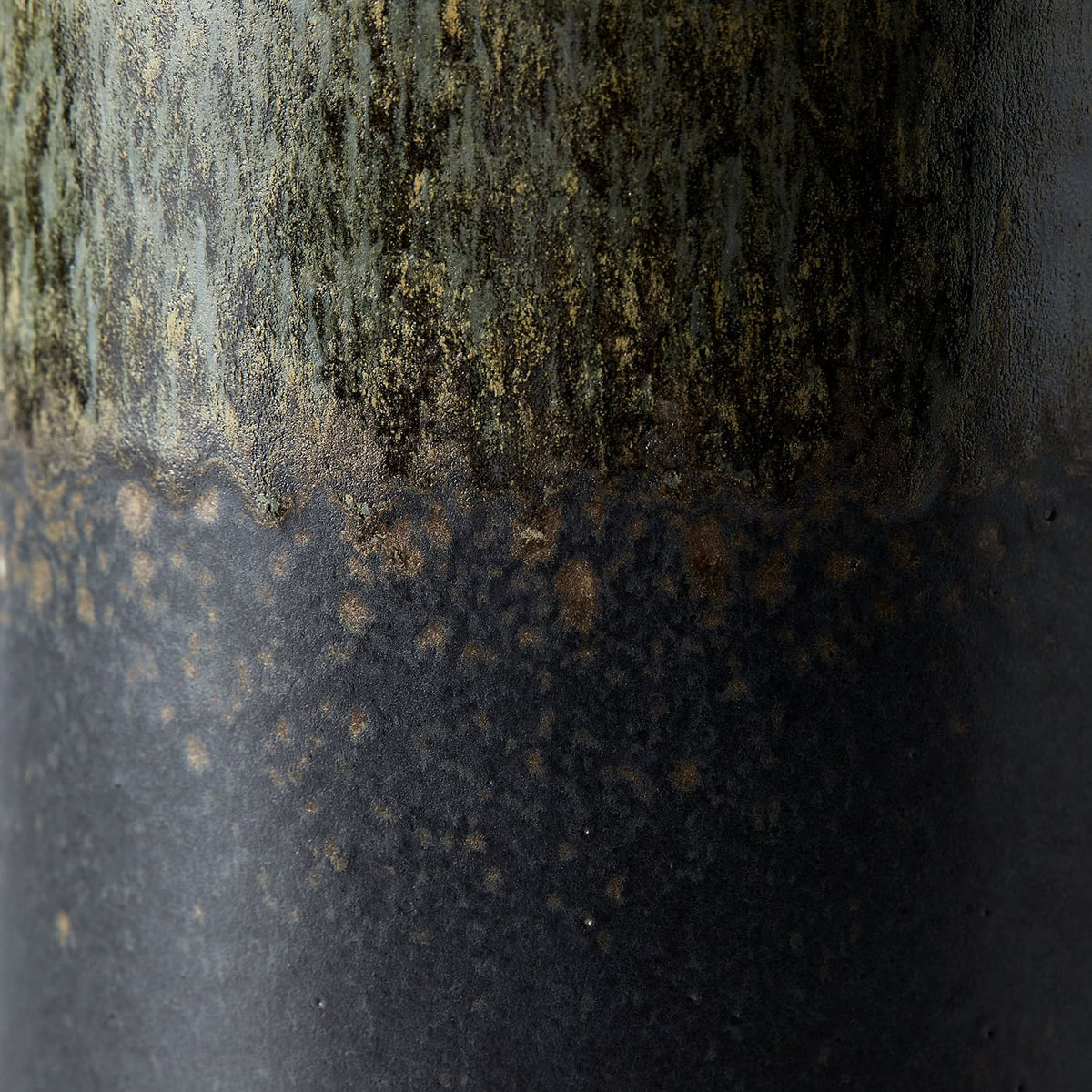 Muubs Lago stoneware vase forest green 18cm