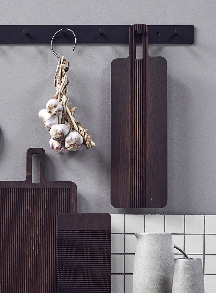 Muubs Yami carbonised ash wood serving board 49cm