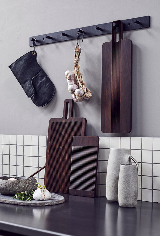 Muubs Yami carbonised ash wood serving board 49cm
