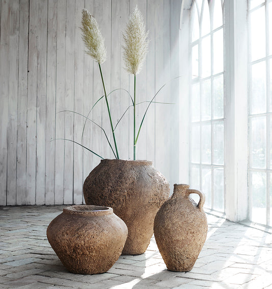 Muubs rustic trace terracotta jug 42cm