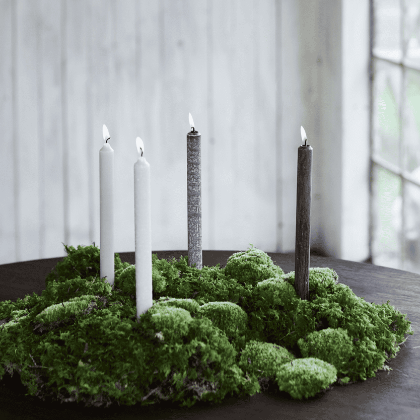 Muubs Yoro textured candles set of 4  Nordic Glow