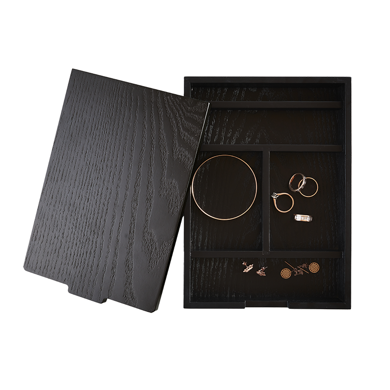 Wooden jewellery box black
