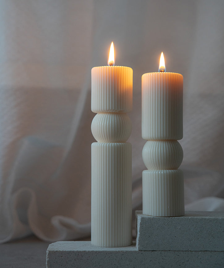 NZ made Lily sculptural soy wax candle
