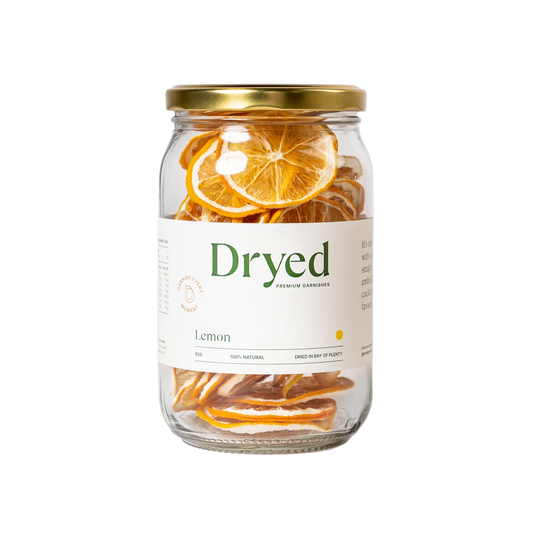 NZ Dehydrated lemon slices 65g jar
