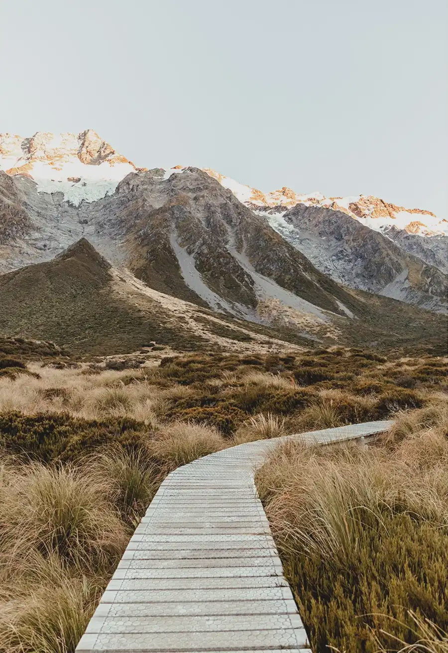 NZ Hooker Valley Trail photographic print