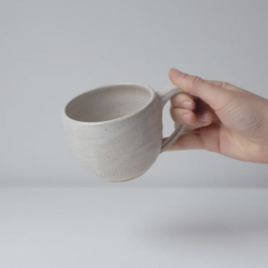 NZ made Lil Ceramics mug natural