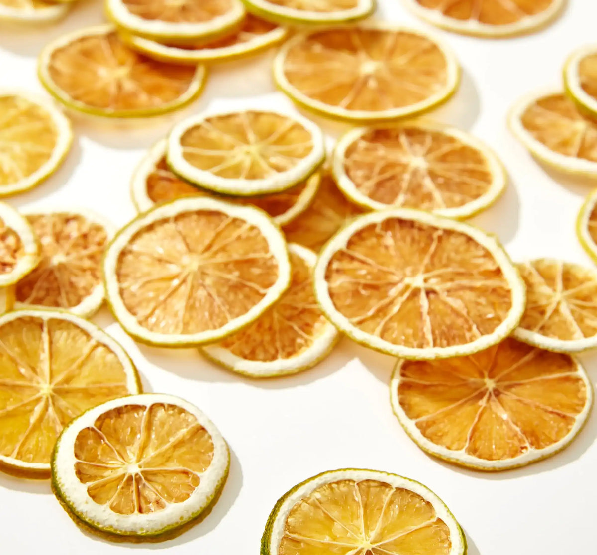 NZ made dehydrated lime slices in pouch 30g