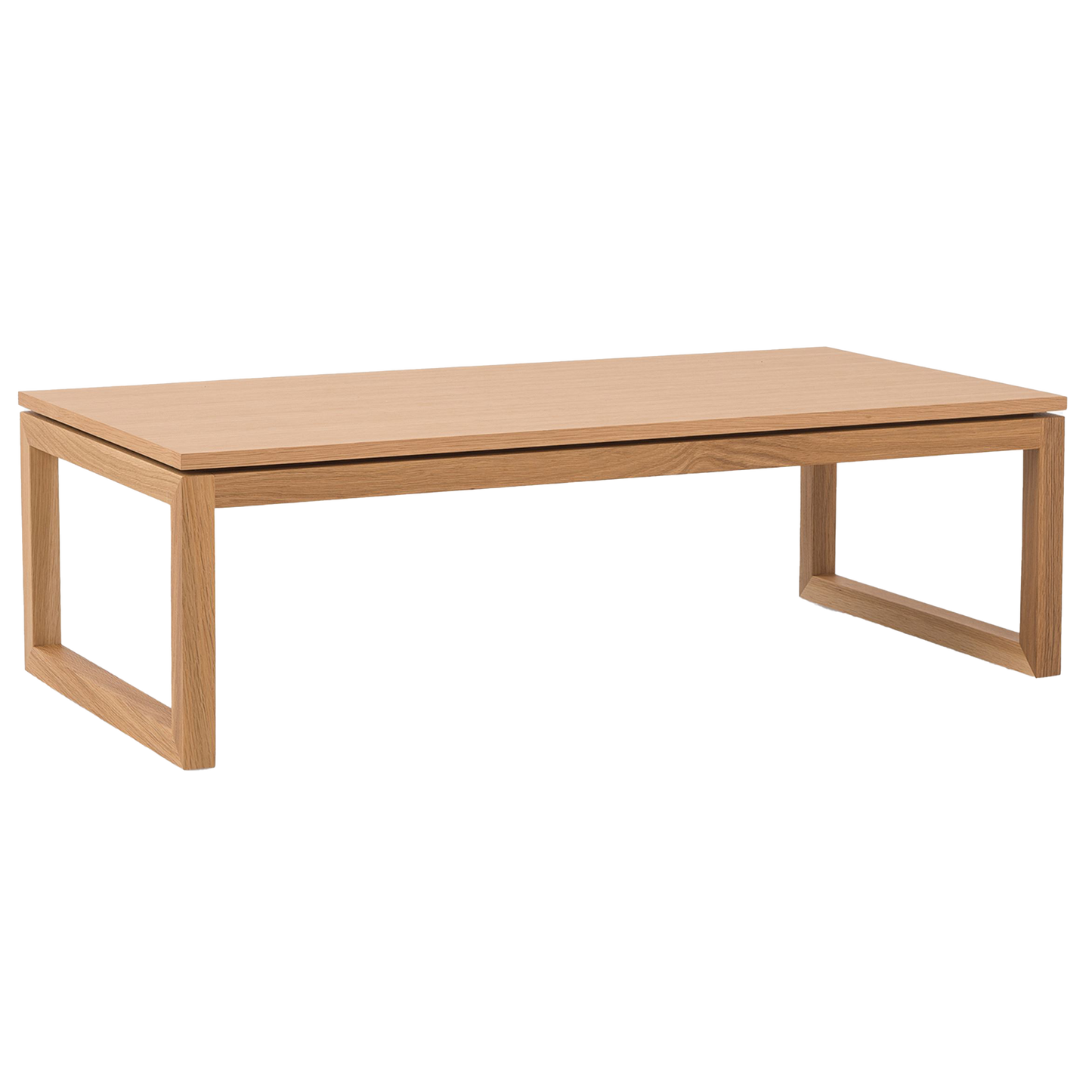 NZ made framed coffee table natural
