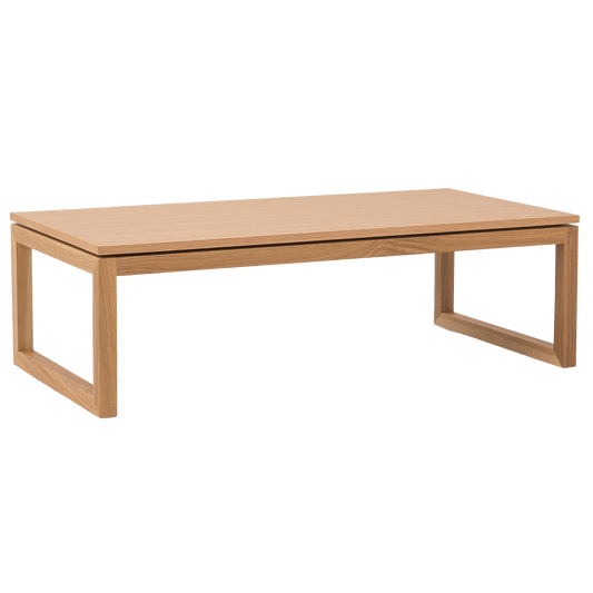 NZ made framed coffee table natural
