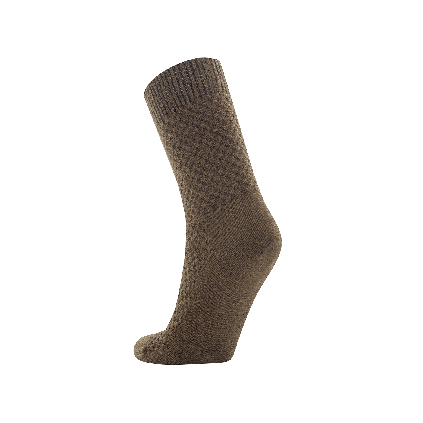 NZ made possum merino honeycomb wool socks olive