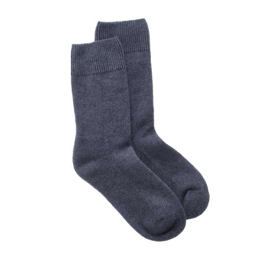 NZ made possum merino wool socks blue